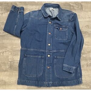 Madewell Blue Denim Chore Coat